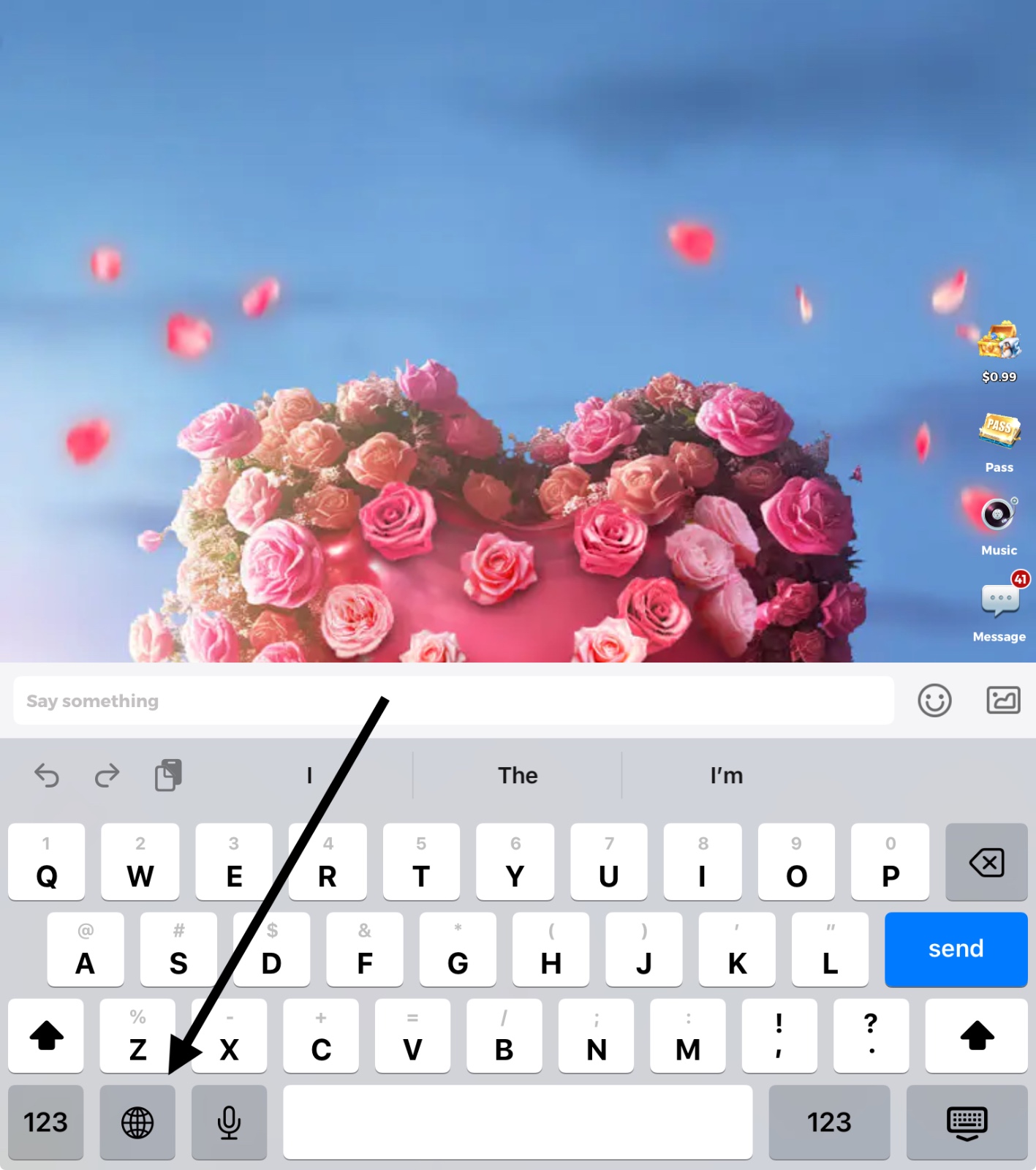 Keyboard switch example